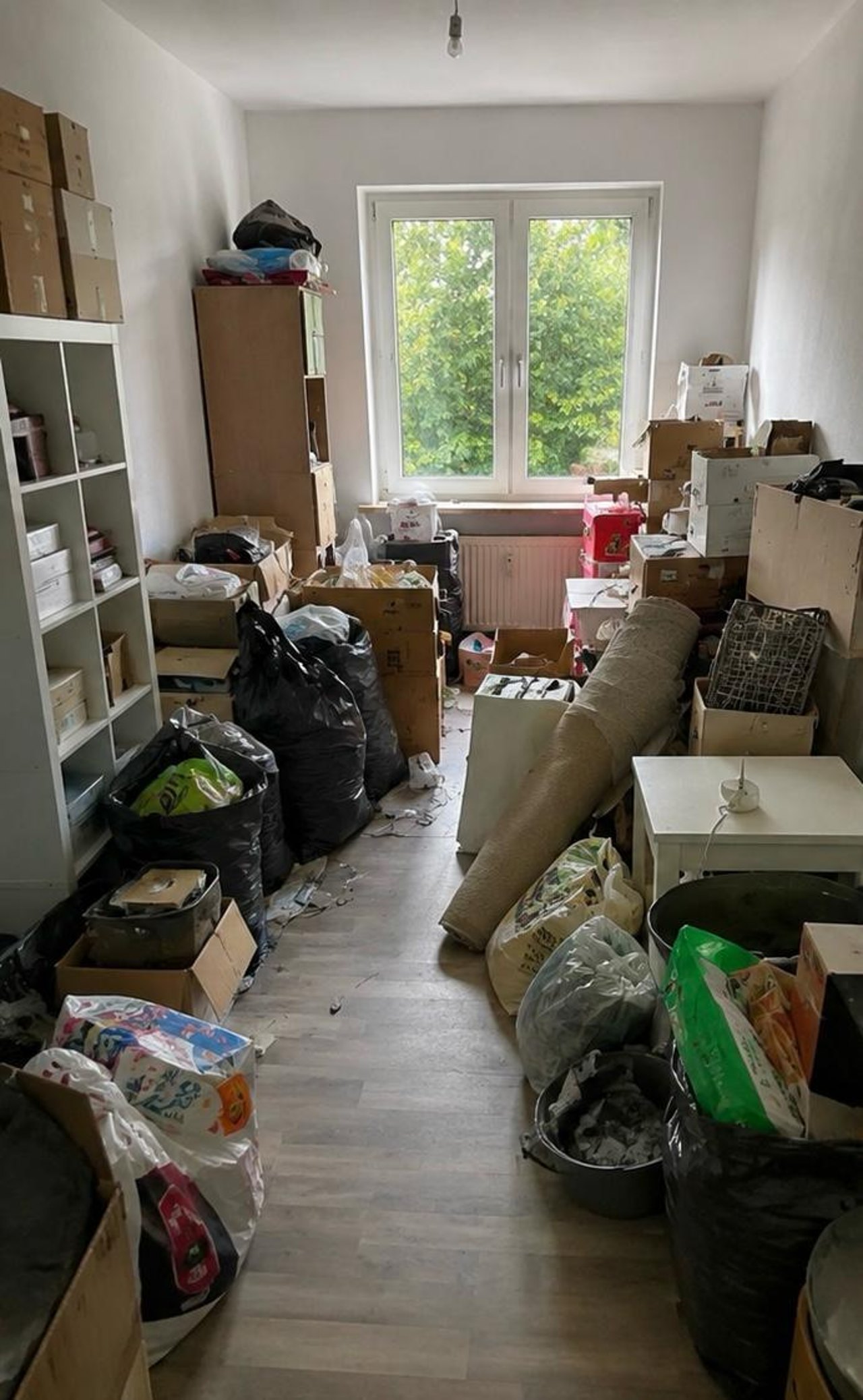 Wohnraum vor der Wohnungsauflösung